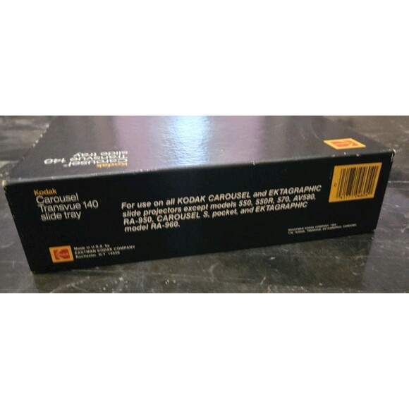 Vintage Kodak Carousel Transvue 140 Slide Tray with Original Box Gray For Slides - Picture 7 of 16